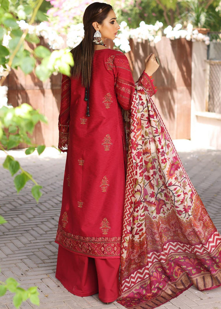 Manara By Kahf Embroidered Lawn Suits Unstitched 3 Piece KHF22M KML-07 Gul e Lala - Luxury Collection