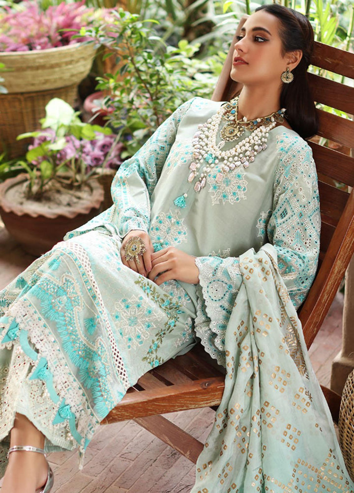 Manara By Kahf Embroidered Lawn Suits Unstitched 3 Piece KHF22M KML-09B Nayroz - Luxury Collection