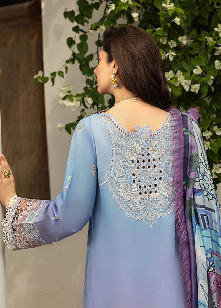 Manaram by Mushq Embroidered Lawn Suit Unstitched 3 Piece MQ25ML D-203 Whispering Melody - Summer Collection