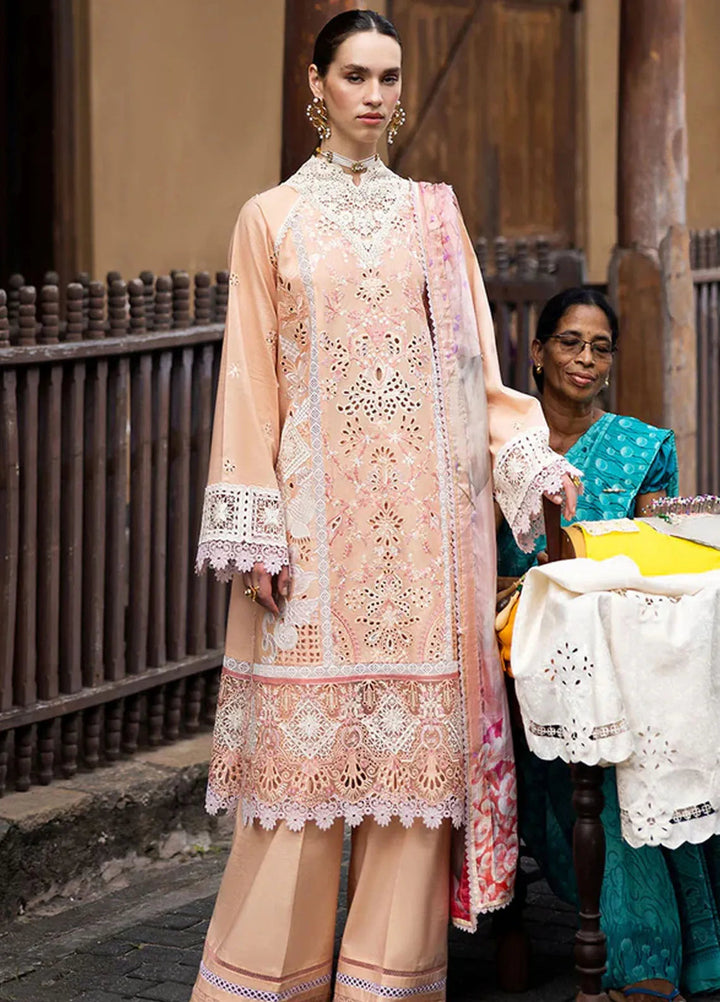 Manaram by Mushq Embroidered Lawn Suit Unstitched 3 Piece MQ25ML D-204 Dreamlike Vibe - Summer Collection