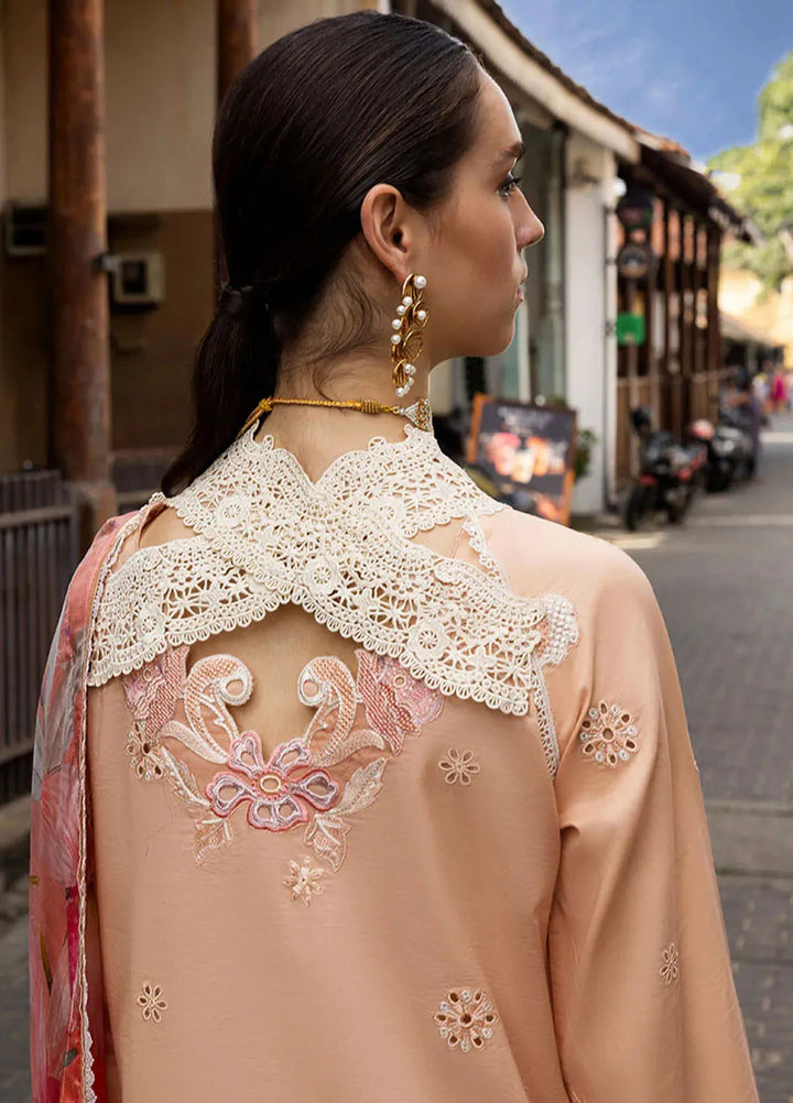 Manaram by Mushq Embroidered Lawn Suit Unstitched 3 Piece MQ25ML D-204 Dreamlike Vibe - Summer Collection