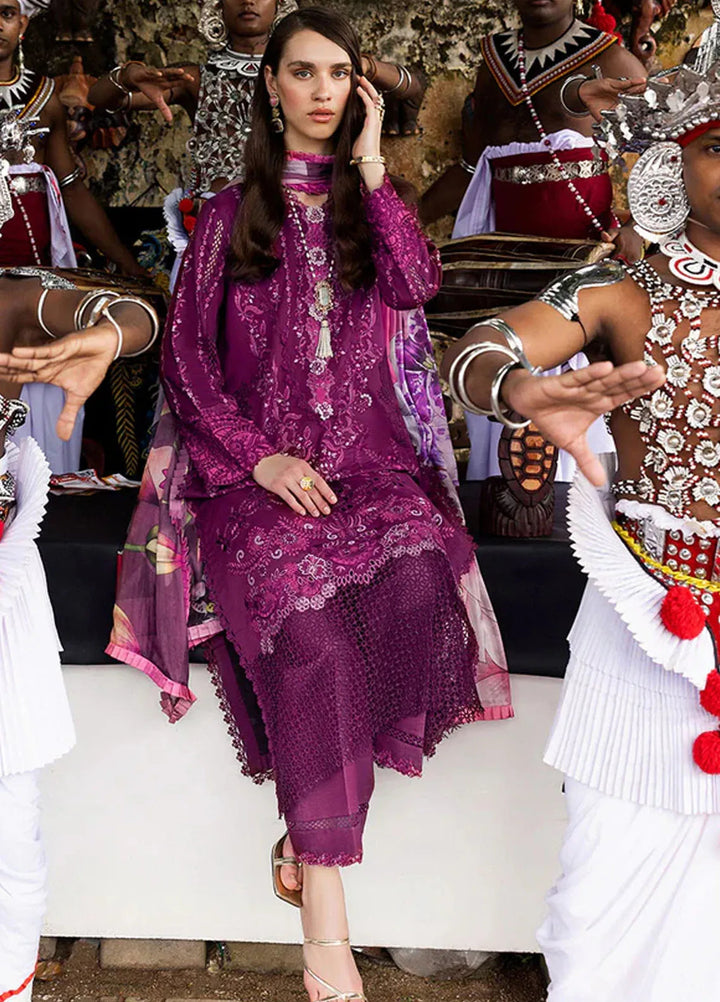 Manaram by Mushq Embroidered Lawn Suit Unstitched 3 Piece MQ25ML D-205 Eternal Beat - Summer Collection