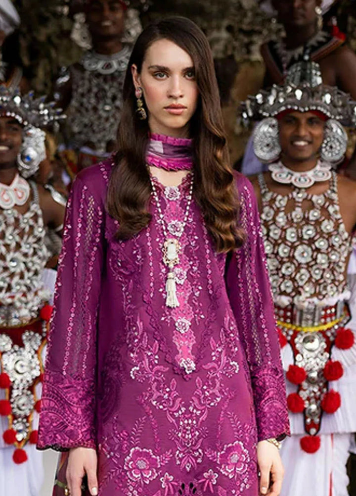 Manaram by Mushq Embroidered Lawn Suit Unstitched 3 Piece MQ25ML D-205 Eternal Beat - Summer Collection