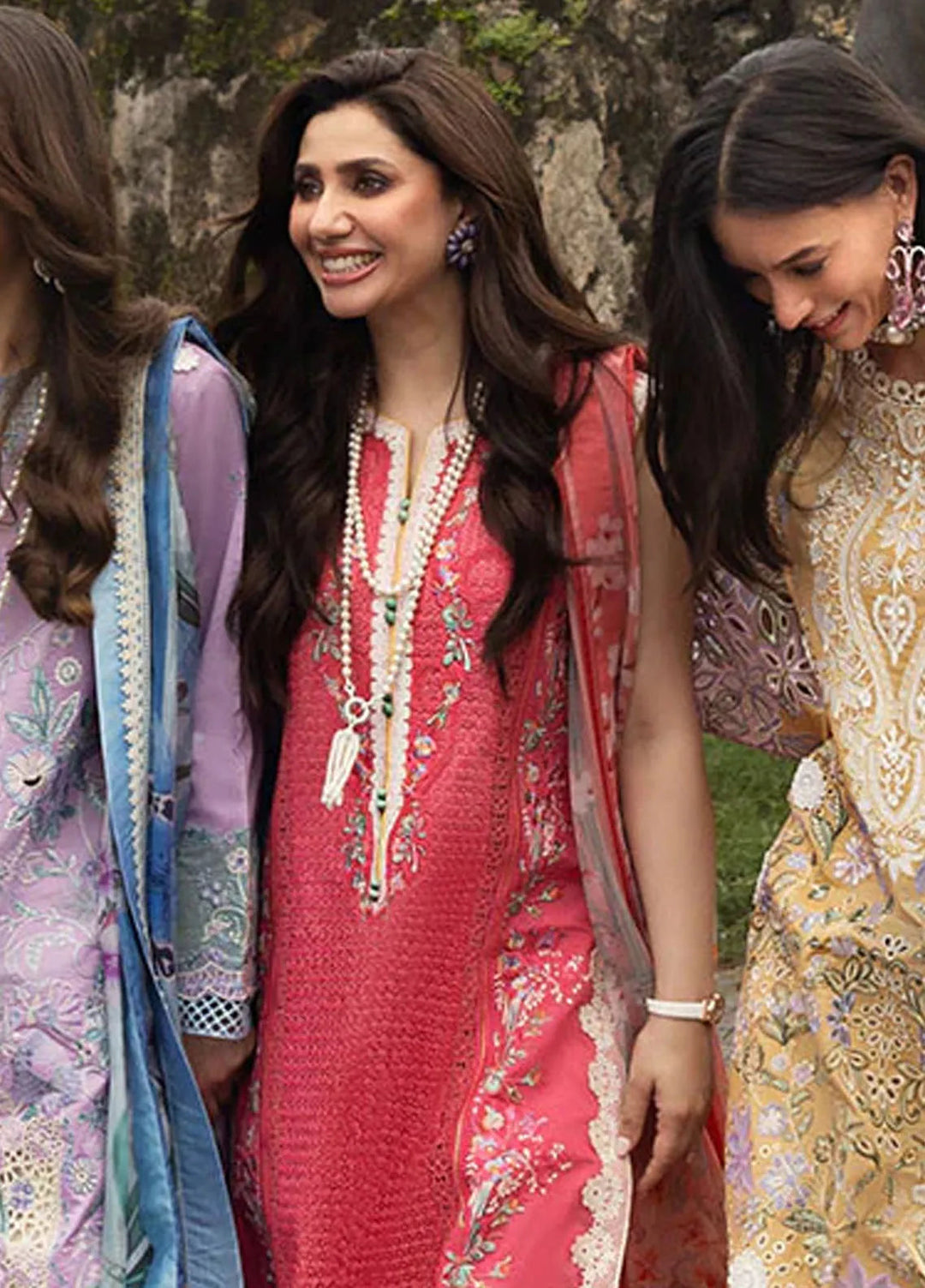 Manaram by Mushq Embroidered Lawn Suit Unstitched 3 Piece MQ25ML D-206 Eternal Radiance - Summer Collection