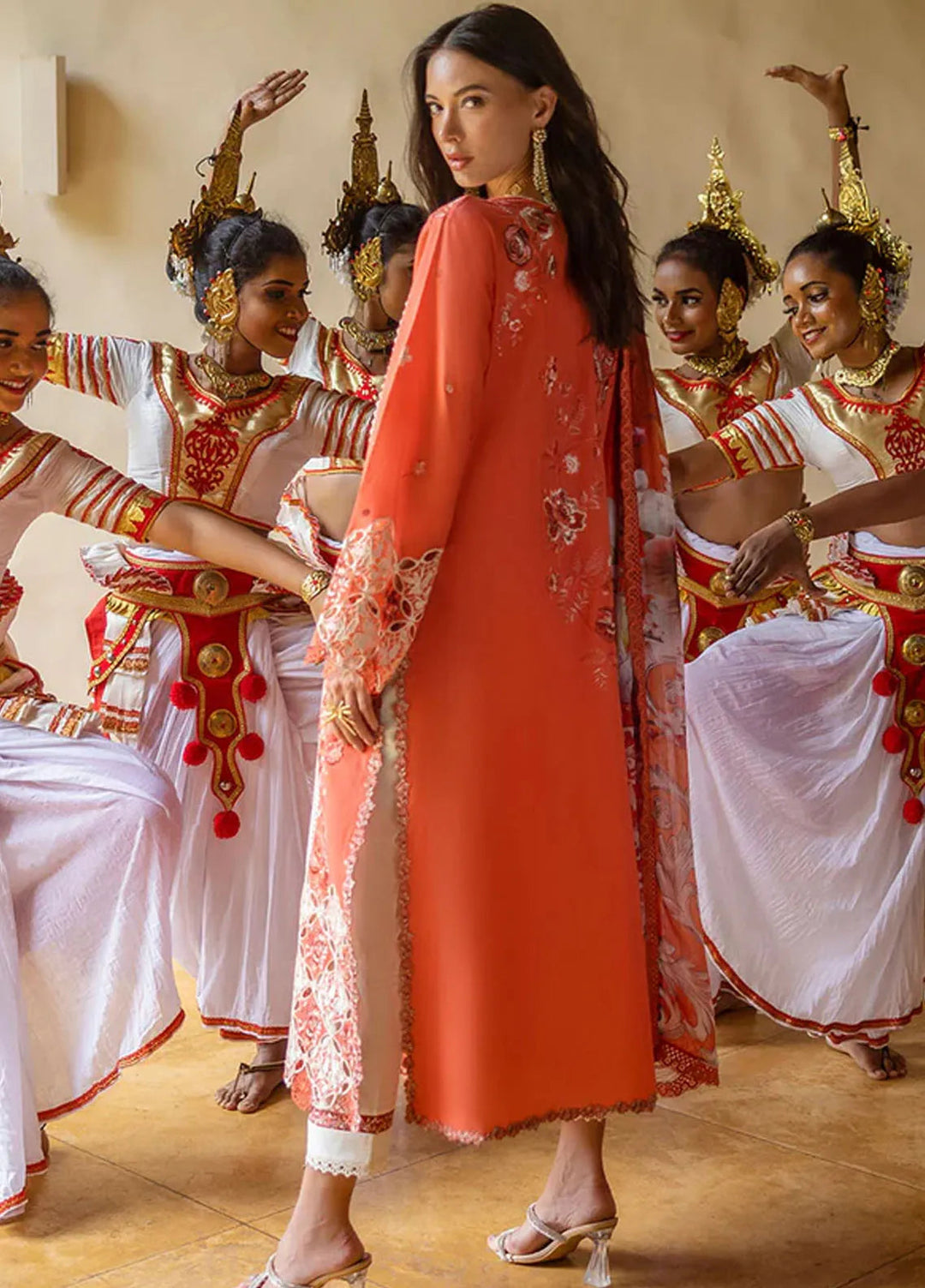 Manaram by Mushq Embroidered Lawn Suit Unstitched 3 Piece MQ25ML D-207 Starry Side - Summer Collection