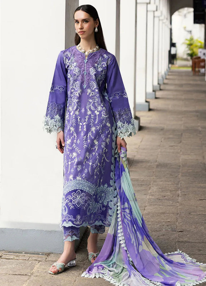 Manaram by Mushq Embroidered Lawn Suit Unstitched 3 Piece MQ25ML D-208 Luminous Essence - Summer Collection