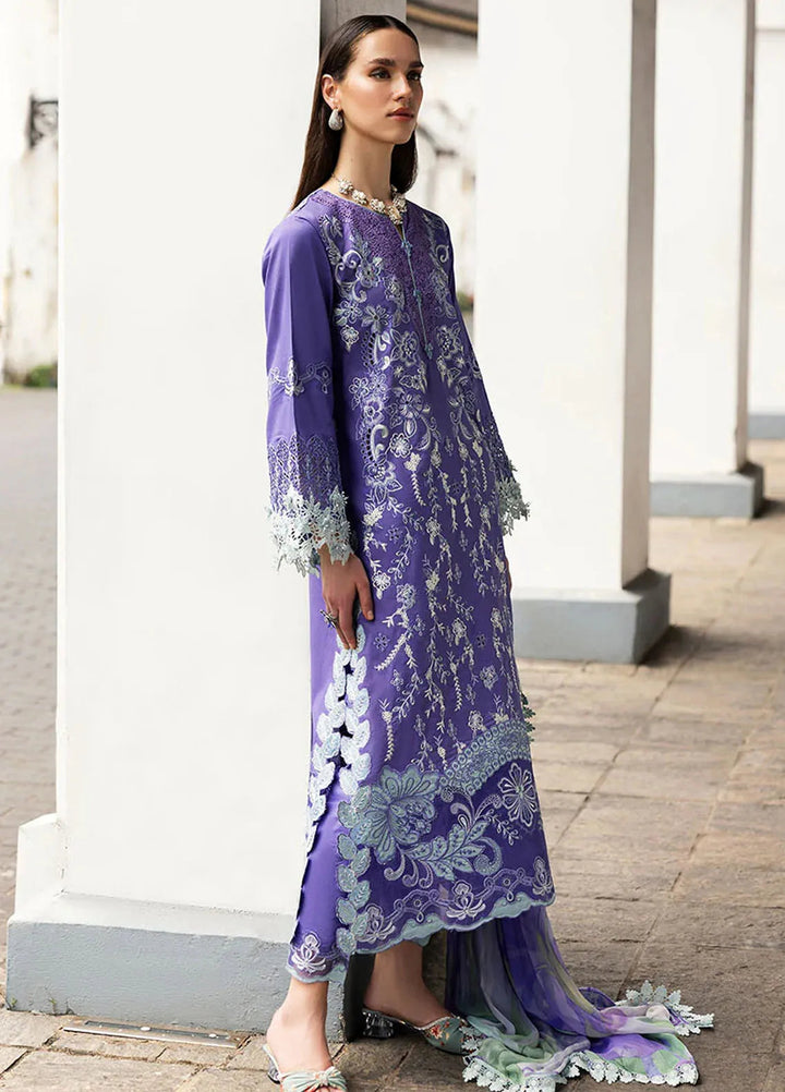 Manaram by Mushq Embroidered Lawn Suit Unstitched 3 Piece MQ25ML D-208 Luminous Essence - Summer Collection