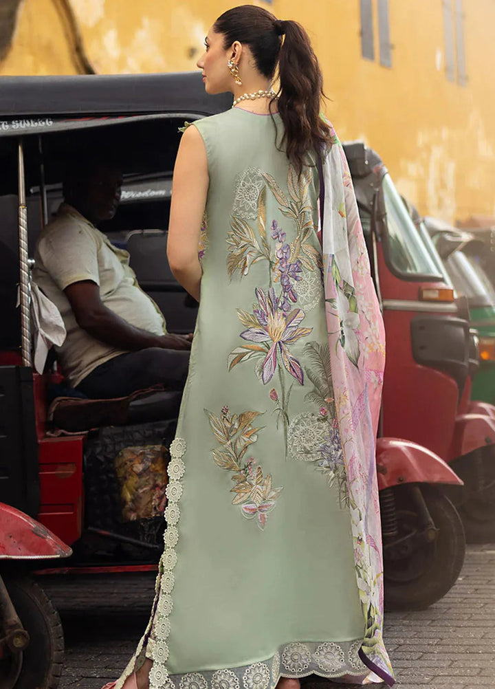 Manaram by Mushq Embroidered Lawn Suit Unstitched 3 Piece MQ25ML D-210 Beaming Drift - Summer Collection
