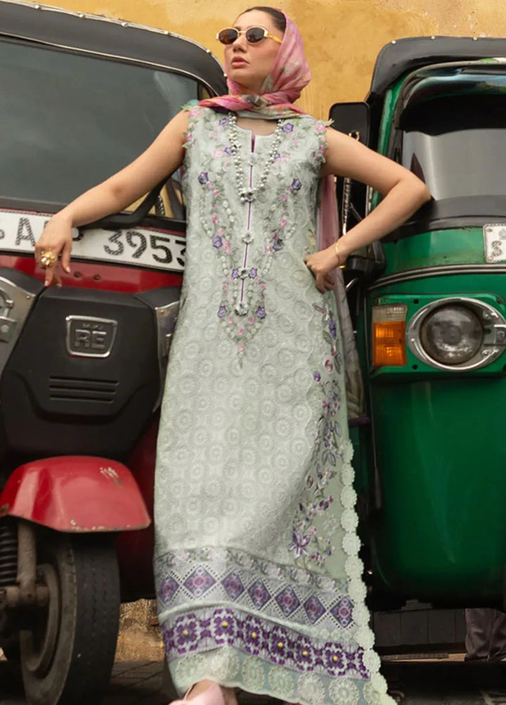 Manaram by Mushq Embroidered Lawn Suit Unstitched 3 Piece MQ25ML D-210 Beaming Drift - Summer Collection