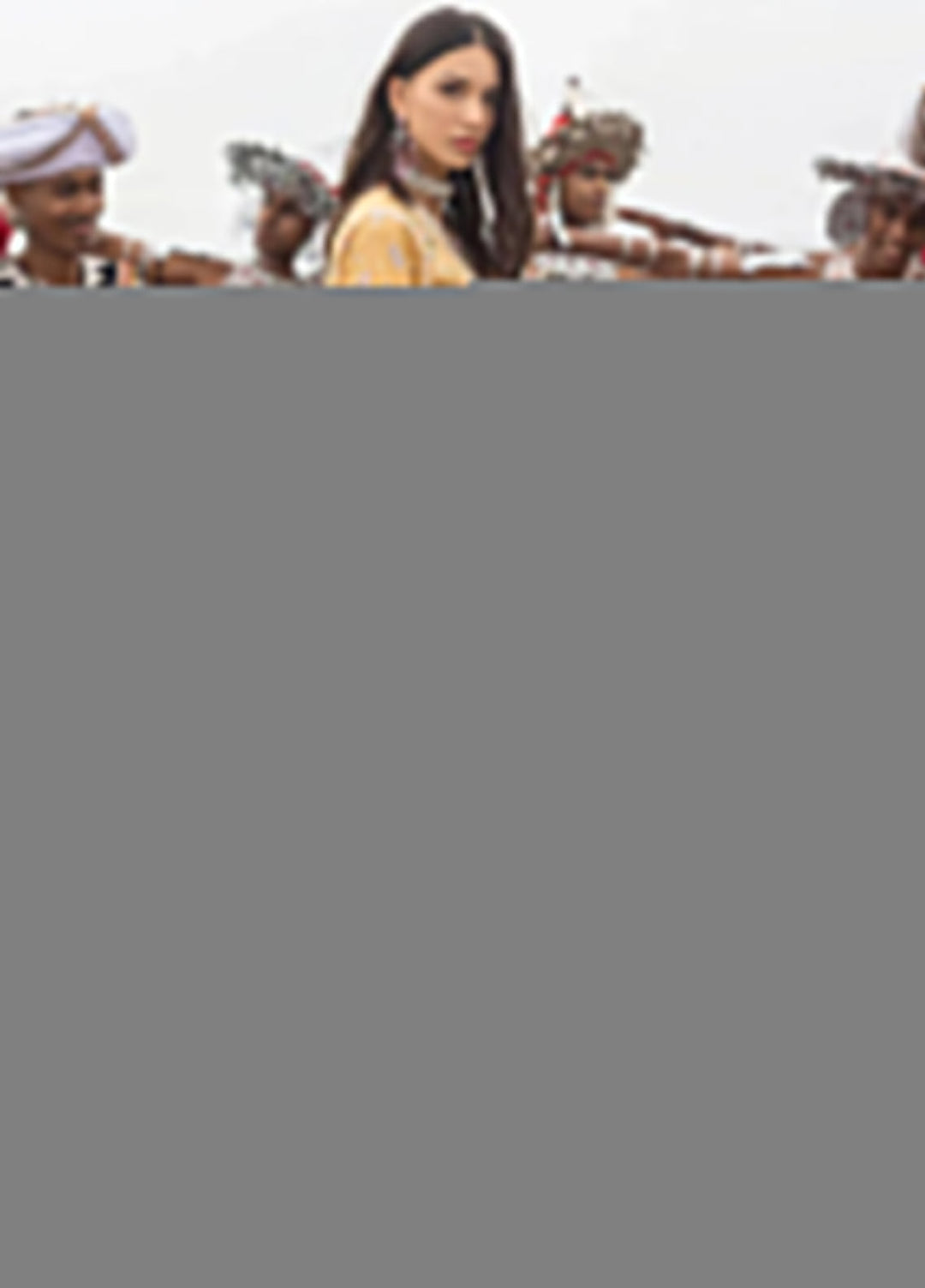 Manaram by Mushq Embroidered Lawn Suit Unstitched 3 Piece MQ25ML D-211 Gold Glow - Summer Collection