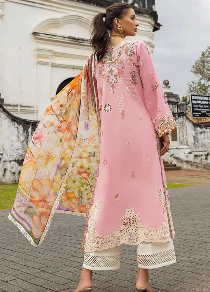 Manaram by Mushq Embroidered Lawn Suit Unstitched 3 Piece MQ25ML D-212 Twinkling Tempos - Summer Collection