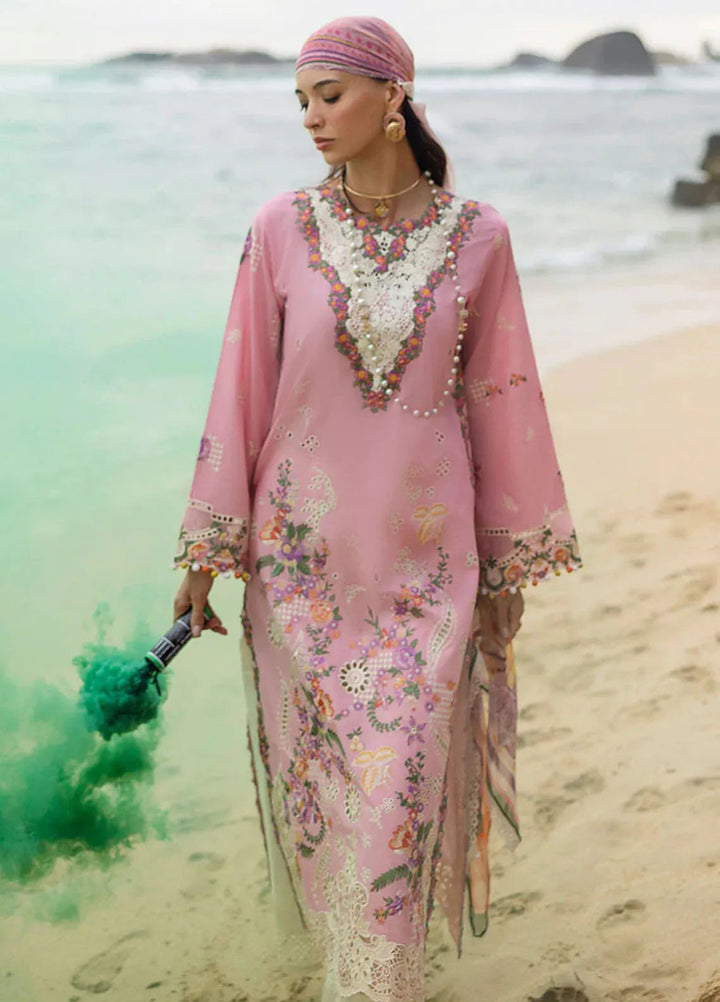 Manaram by Mushq Embroidered Lawn Suit Unstitched 3 Piece MQ25ML D-212 Twinkling Tempos - Summer Collection