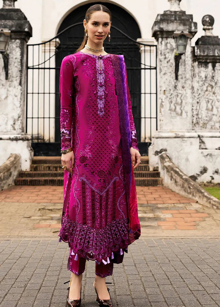 Manaram by Mushq Embroidered Lawn Suit Unstitched 3 Piece MQ25ML D-214 Dreamy Whirl - Summer Collection