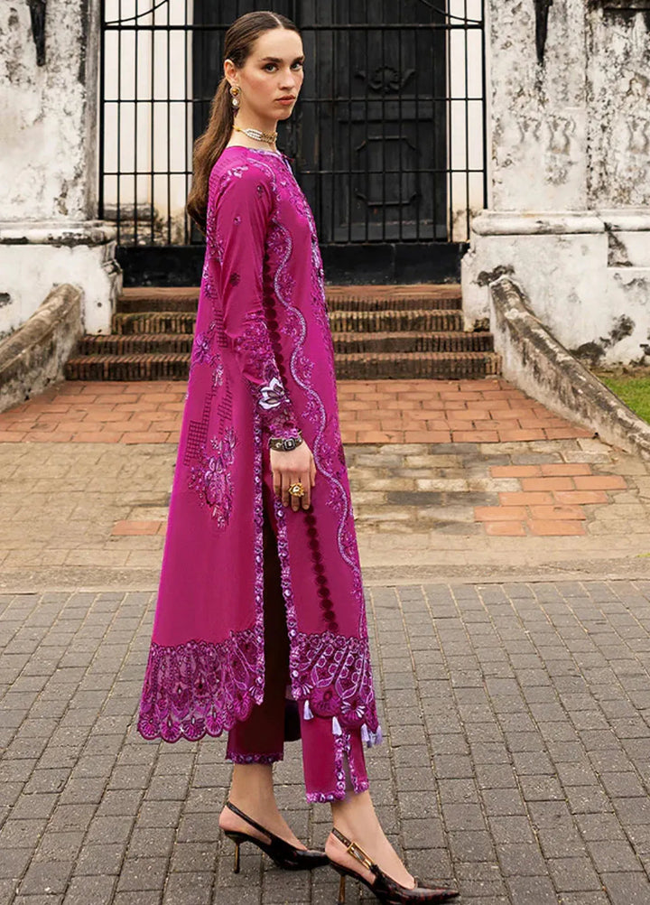 Manaram by Mushq Embroidered Lawn Suit Unstitched 3 Piece MQ25ML D-214 Dreamy Whirl - Summer Collection