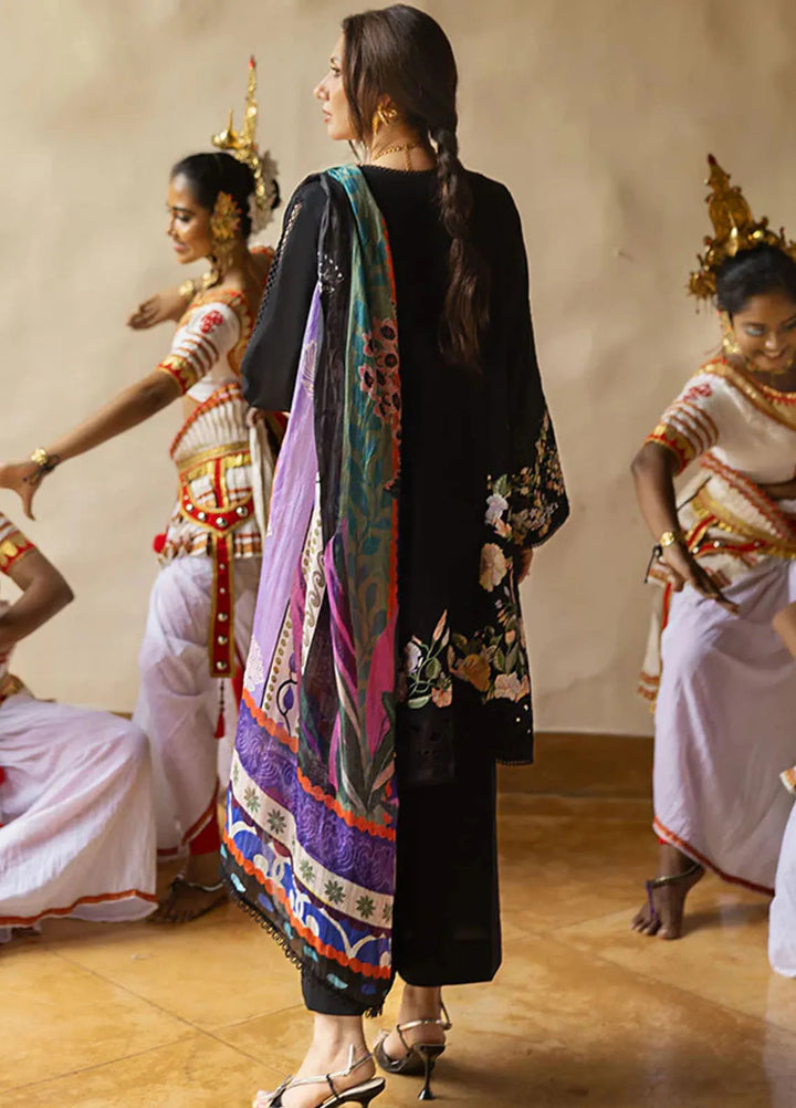 Manaram by Mushq Embroidered Lawn Suit Unstitched 3 Piece MQ25ML D-216 Dazzling Glimmer - Summer Collection