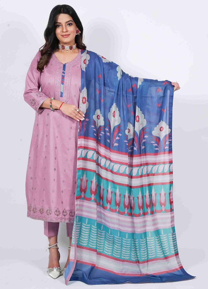 Manhani by Vibgyor Embroidered Lawn Suits Unstitched 3 Piece D2-U-V124 - Summer Collection