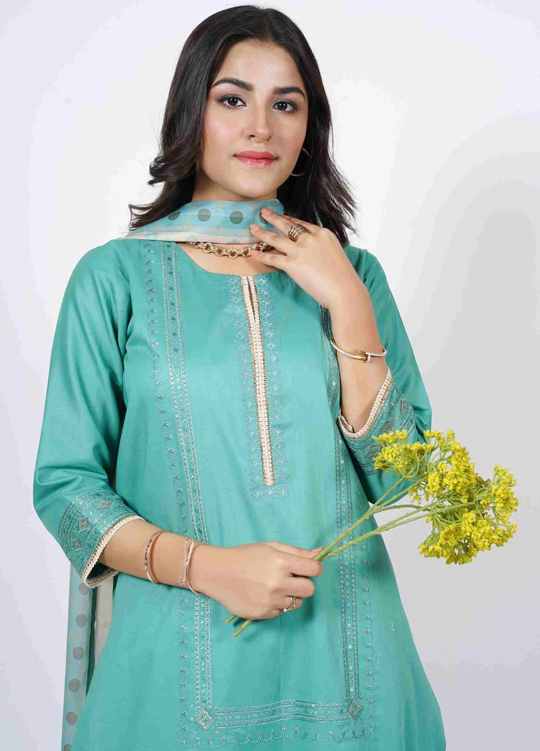 Manhani by Vibgyor Embroidered Lawn Suits Unstitched 3 Piece D5-U-V124 - Summer Collection