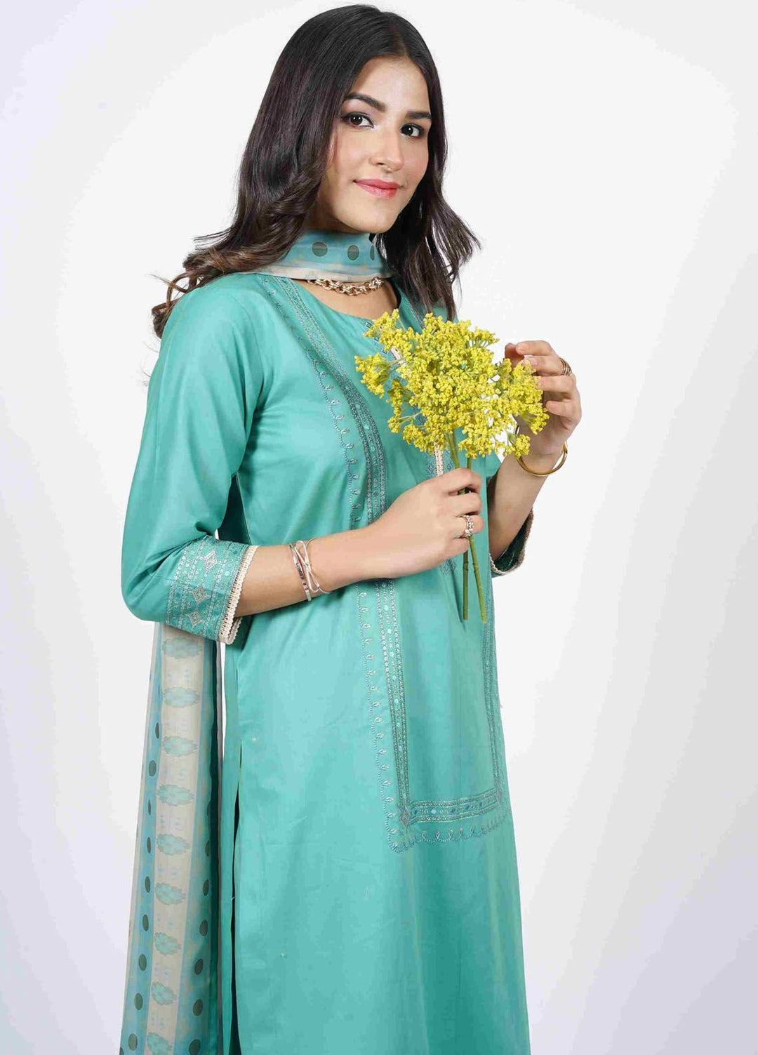 Manhani by Vibgyor Embroidered Lawn Suits Unstitched 3 Piece D5-U-V124 - Summer Collection