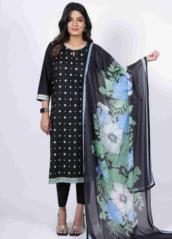 Manhani by Vibgyor Embroidered Lawn Suits Unstitched 3 Piece D6-U-V124 - Summer Collection