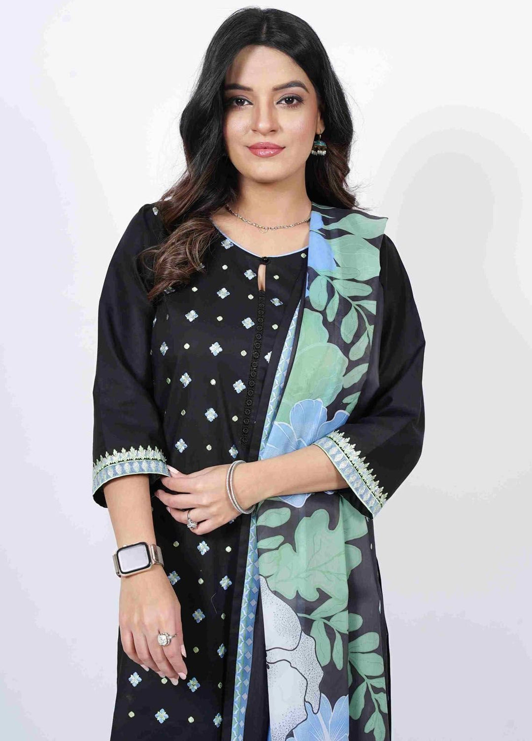 Manhani by Vibgyor Embroidered Lawn Suits Unstitched 3 Piece D6-U-V124 - Summer Collection