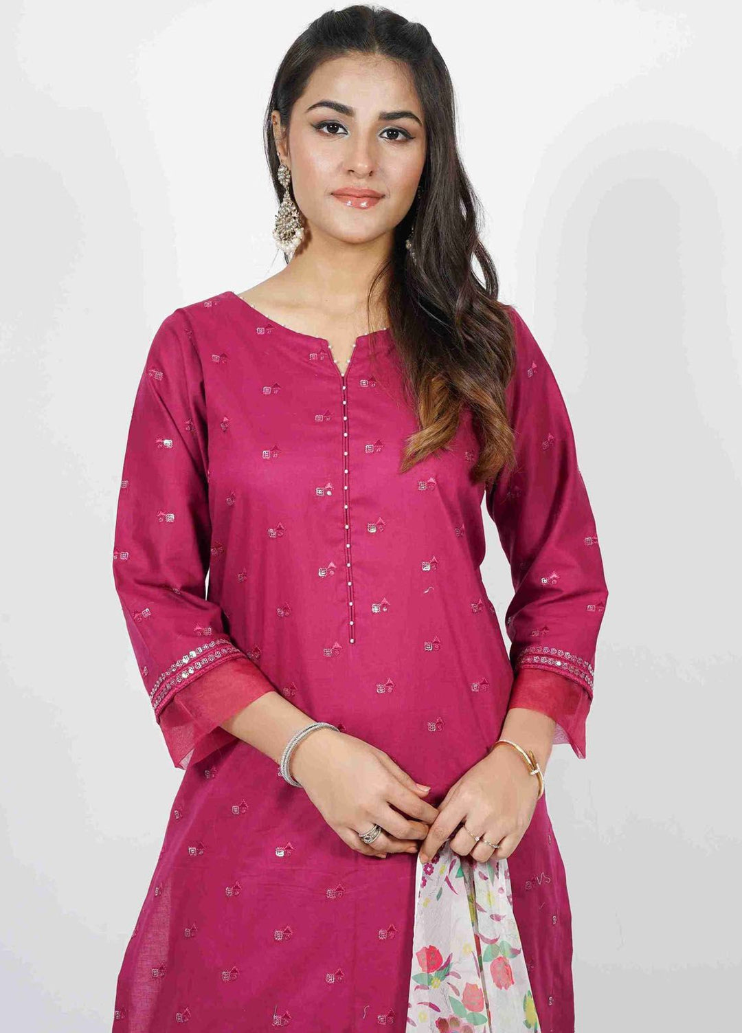 Manhani by Vibgyor Embroidered Lawn Suits Unstitched 3 Piece D7-U-V124 - Summer Collection