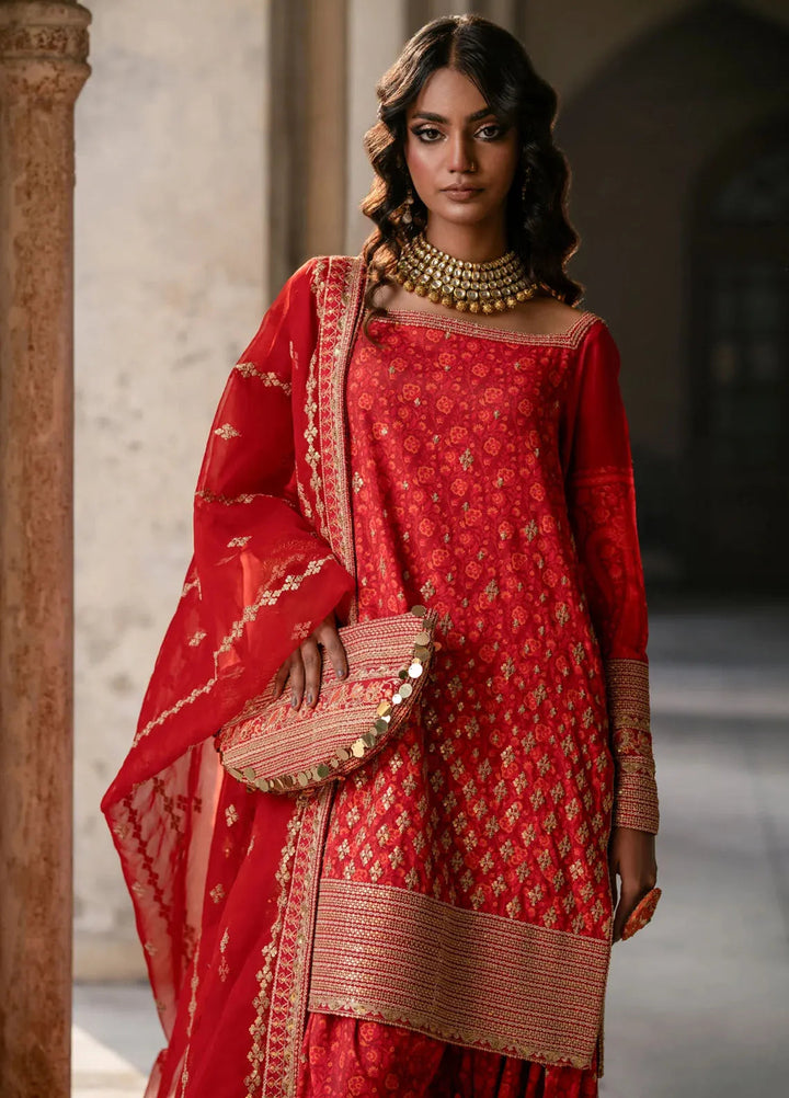 Mannat By Erum Khan Luxury Pret Embroidered 3 Piece Suit Gulnar