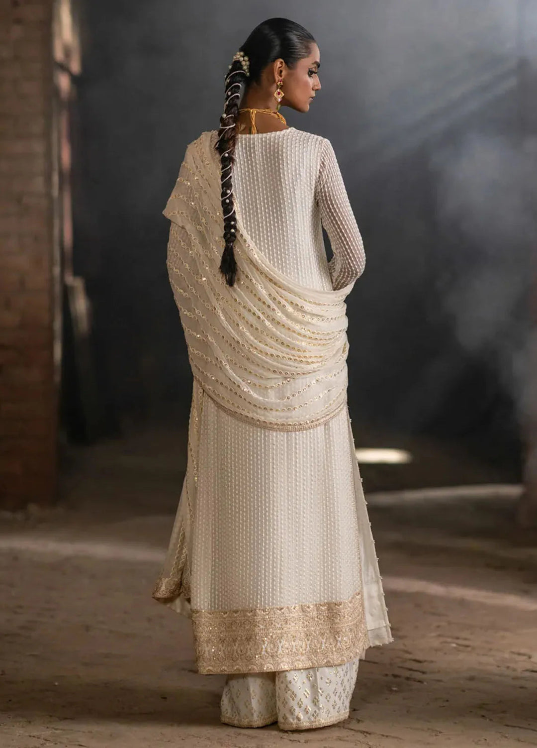 Mannat By Erum Khan Luxury Pret Embroidered Chiffon 3 Piece Suit Tabeer