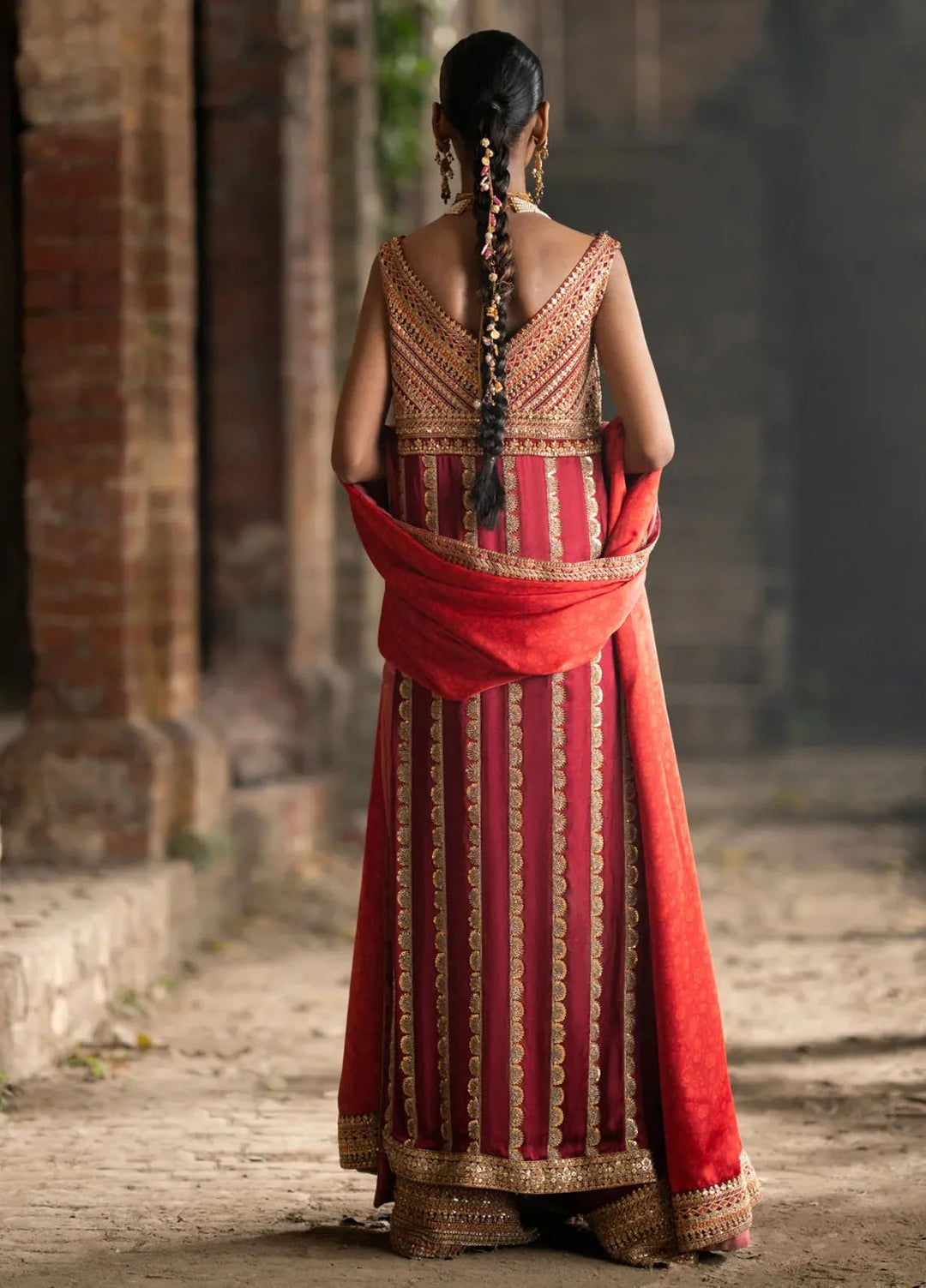 Mannat By Erum Khan Luxury Pret Embroidered Silk 3 Piece Suit Sohni