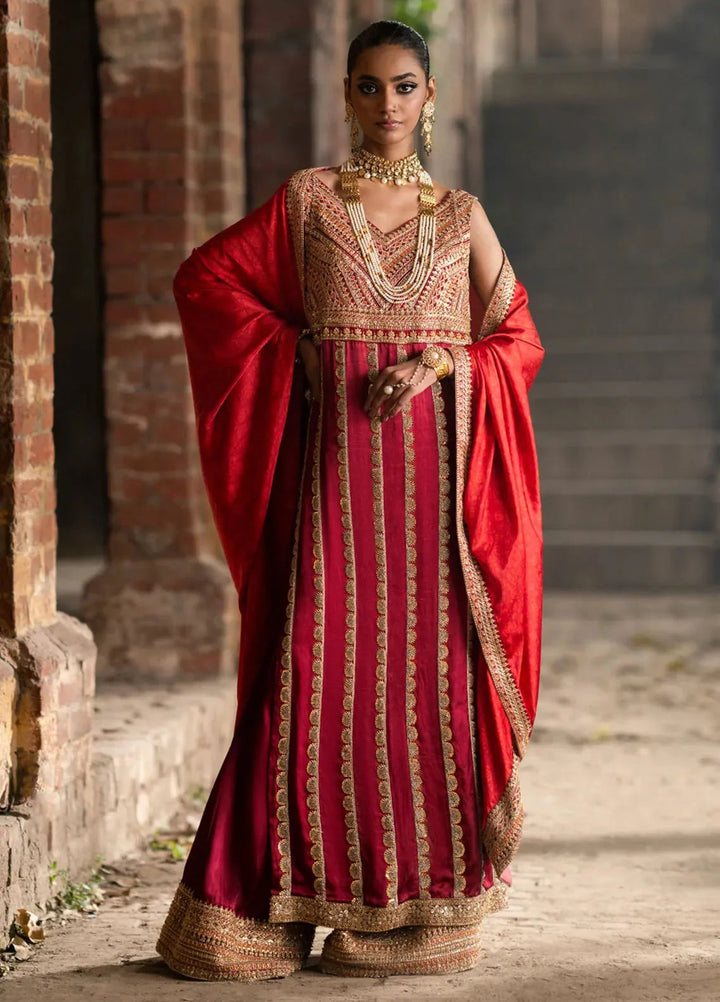 Mannat By Erum Khan Luxury Pret Embroidered Silk 3 Piece Suit Sohni