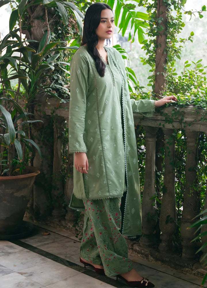 Mannat Clothing Pret Embroidered Khaddar 3 Piece Suit Ishama