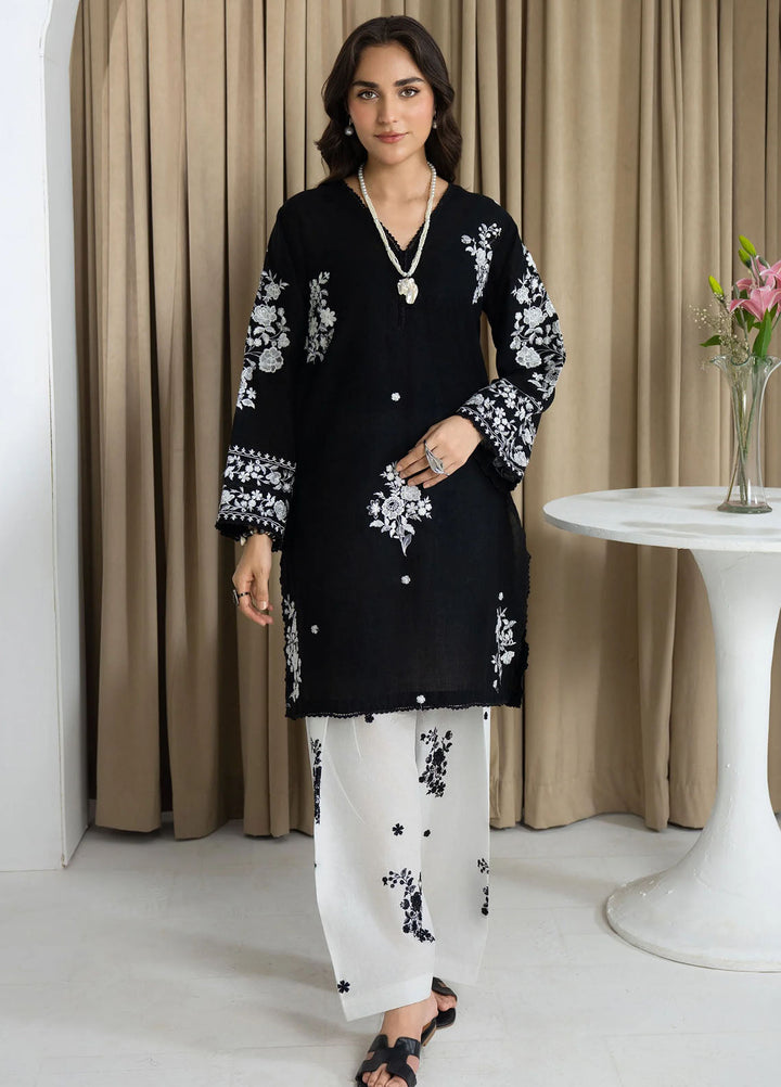 Mannat Clothing Pret Embroidered Lawn 2 Piece Suit Onyx