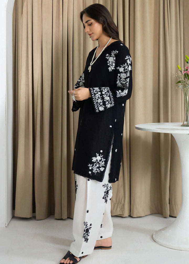 Mannat Clothing Pret Embroidered Lawn 2 Piece Suit Onyx