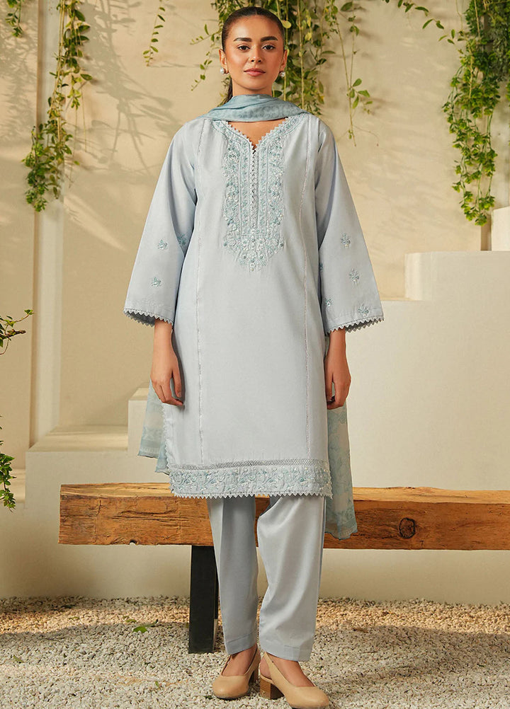 Mannat Clothing Pret Embroidered Lawn 3 Piece Suit Celestial