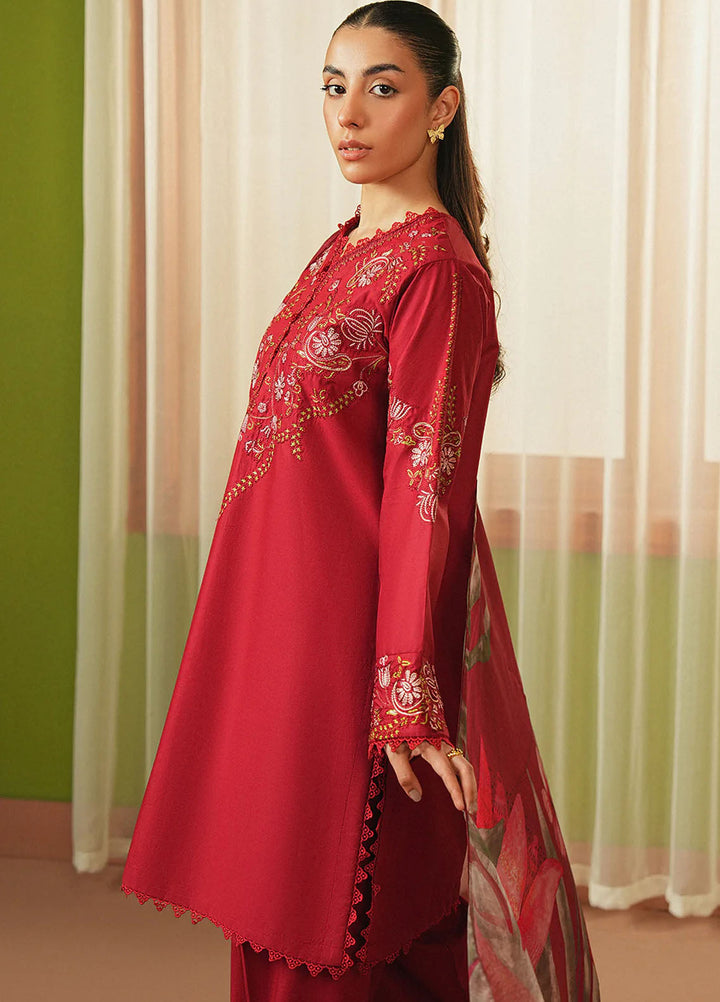 Mannat Clothing Pret Embroidered Lawn 3 Piece Suit Flare