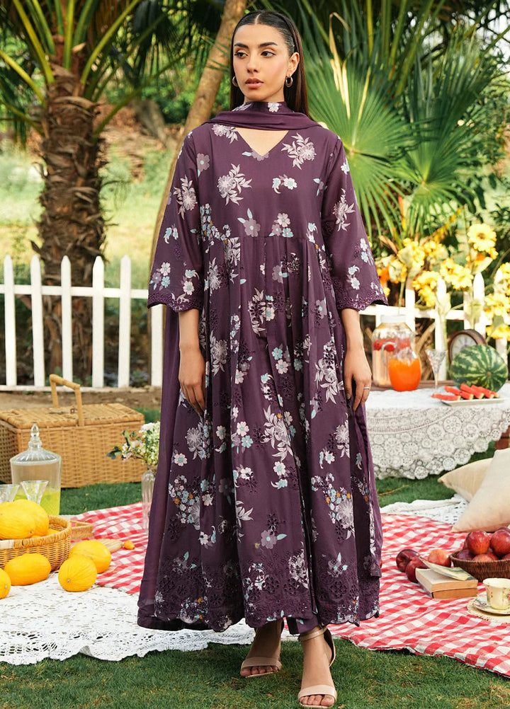 Mannat Clothing Pret Embroidered Lawn 3 Piece Suit Mirage