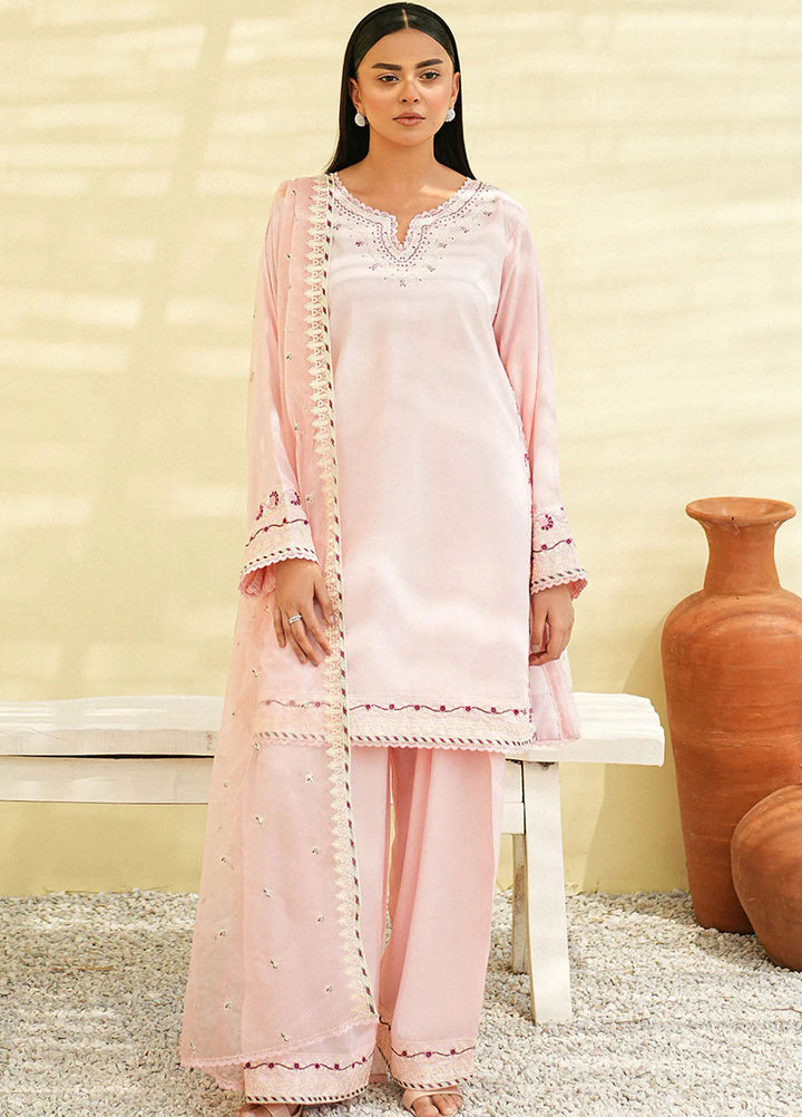 Mannat Clothing Pret Embroidered Viscose 3 Piece Suit Glint