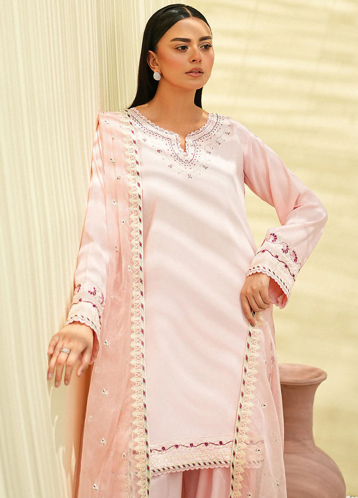 Mannat Clothing Pret Embroidered Viscose 3 Piece Suit Glint