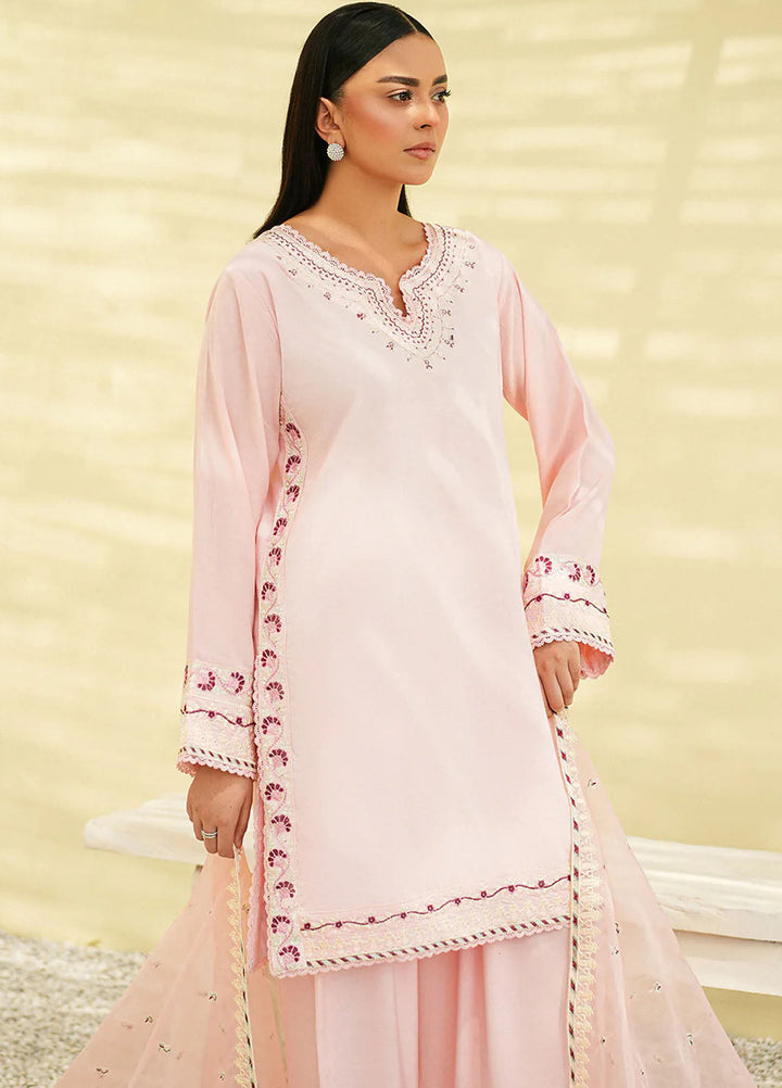 Mannat Clothing Pret Embroidered Viscose 3 Piece Suit Glint