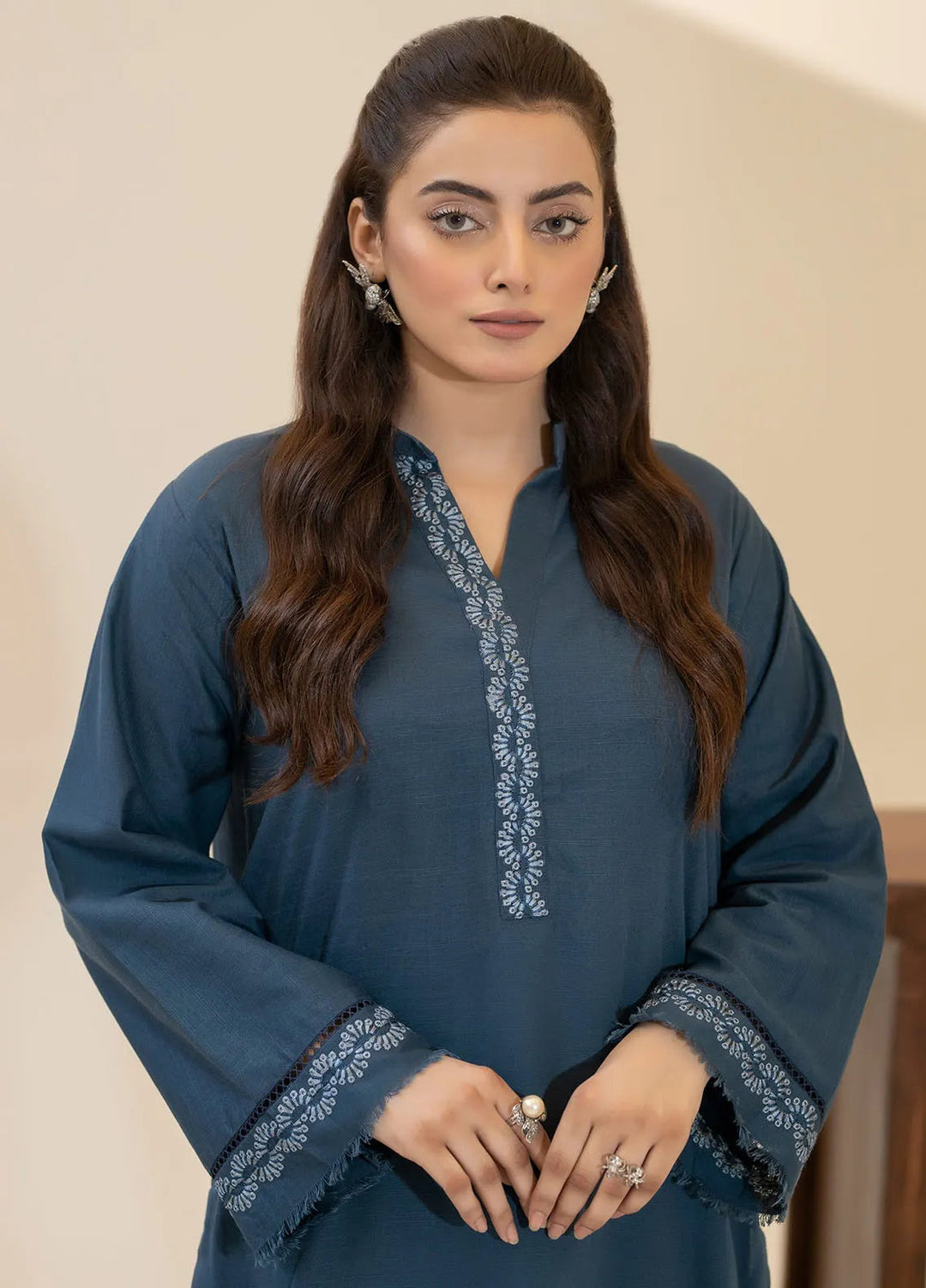 Mannat Clothing Pret Printed Light Khaddar 2 Piece Suit Elara