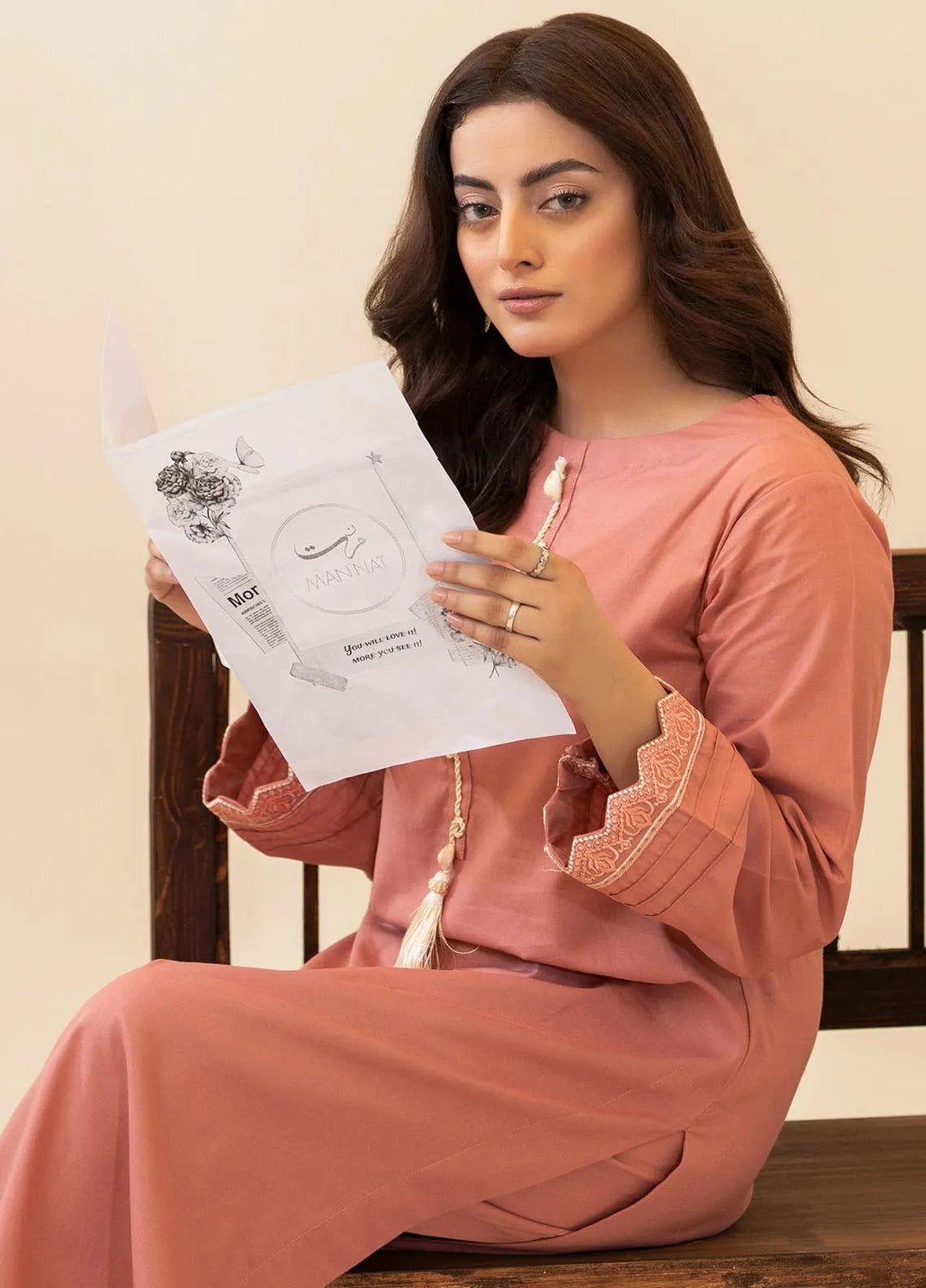 Mannat Clothing Pret Printed Light Khaddar 2 Piece Suit Zoe