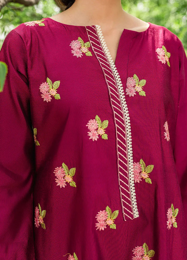 Mannat Pret Embroidered Cotton 2 Piece Suit Gulaab