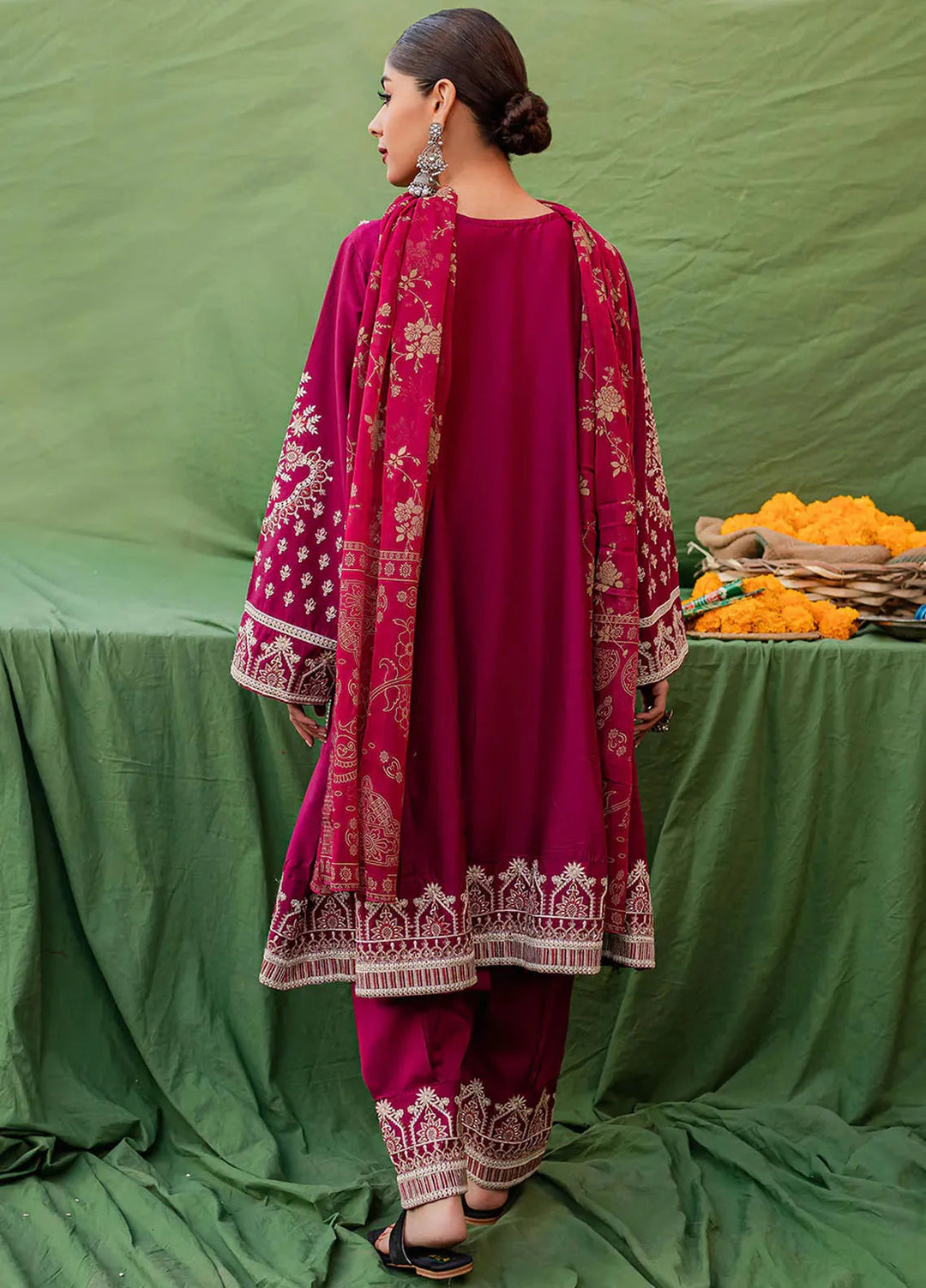 Mannat Pret Embroidered Cotton 3 Piece Suit Haseen