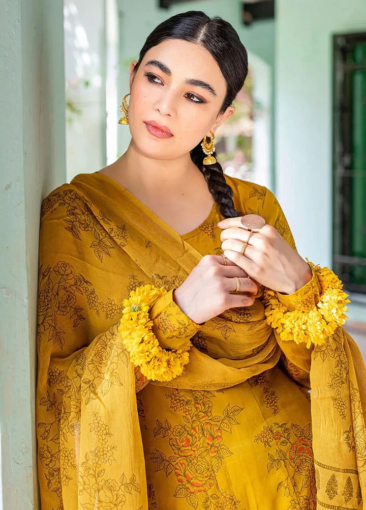 Mannat Pret Printed Cotton 3 Piece Suit Nargis