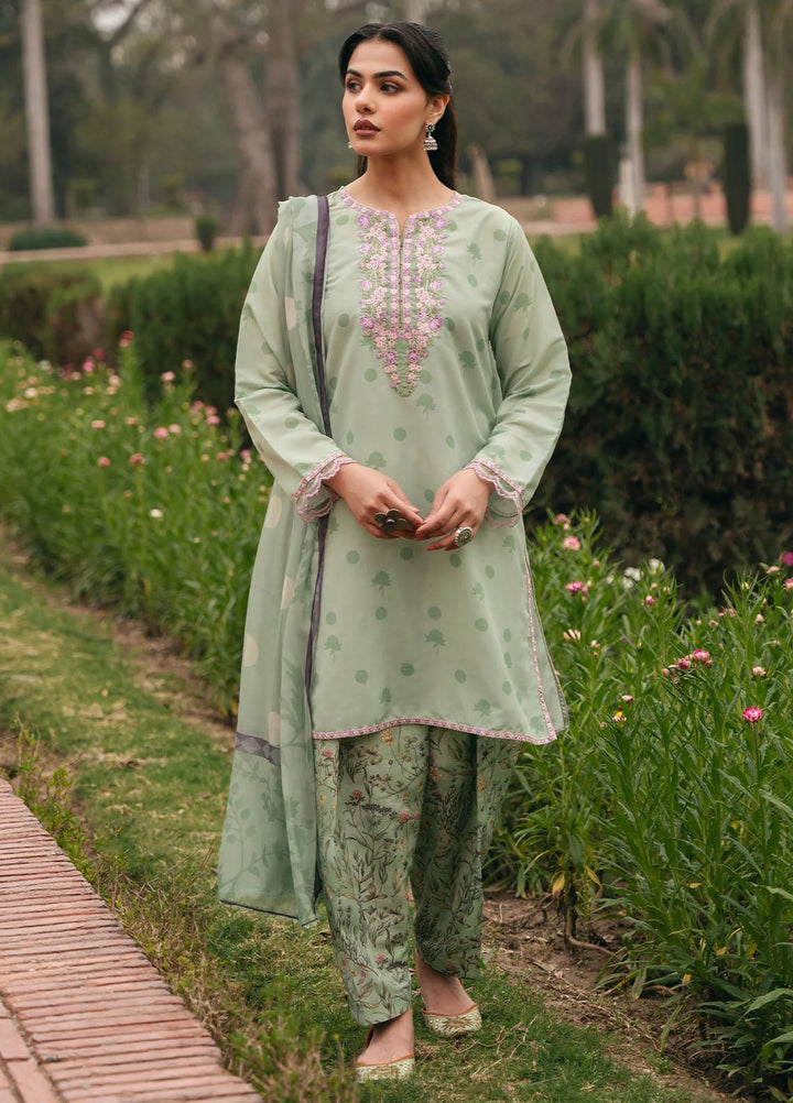 Mannat Pret Printed Cotton Lawn 3 Piece Suit Leya