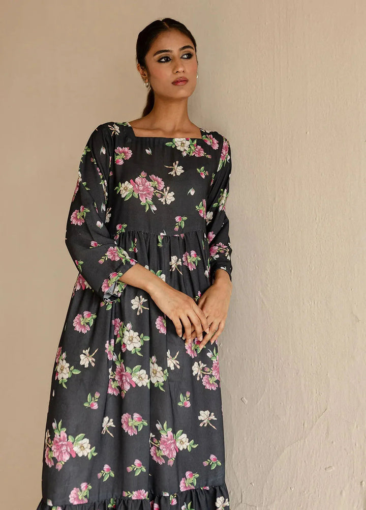 Mannat Pret Printed Crepe Kurti Mehrunisa