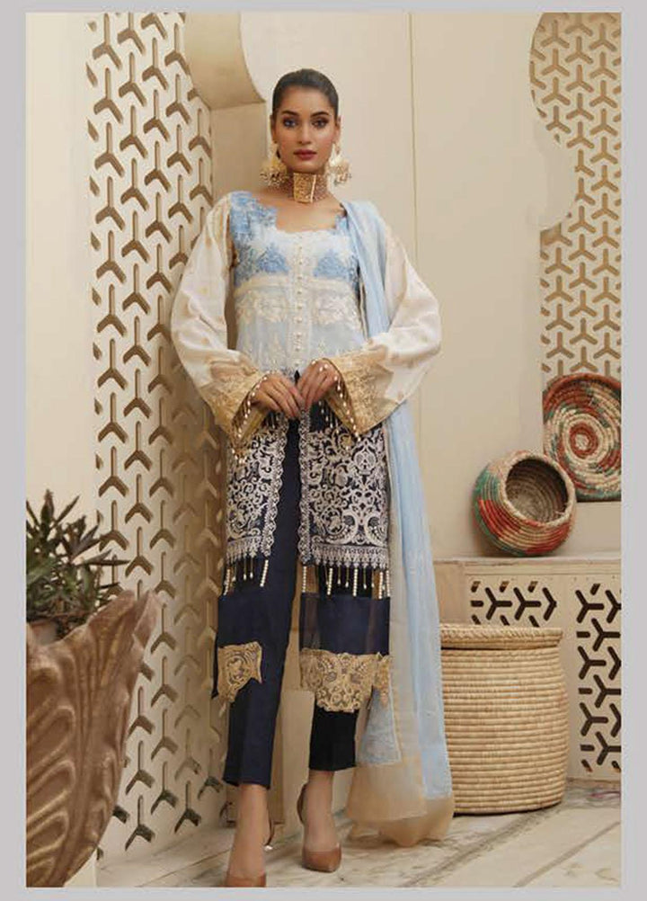 Marasim Embroidered Cotton Suits Unstitched 3 Piece MS21LW D-01 - Formals Collection