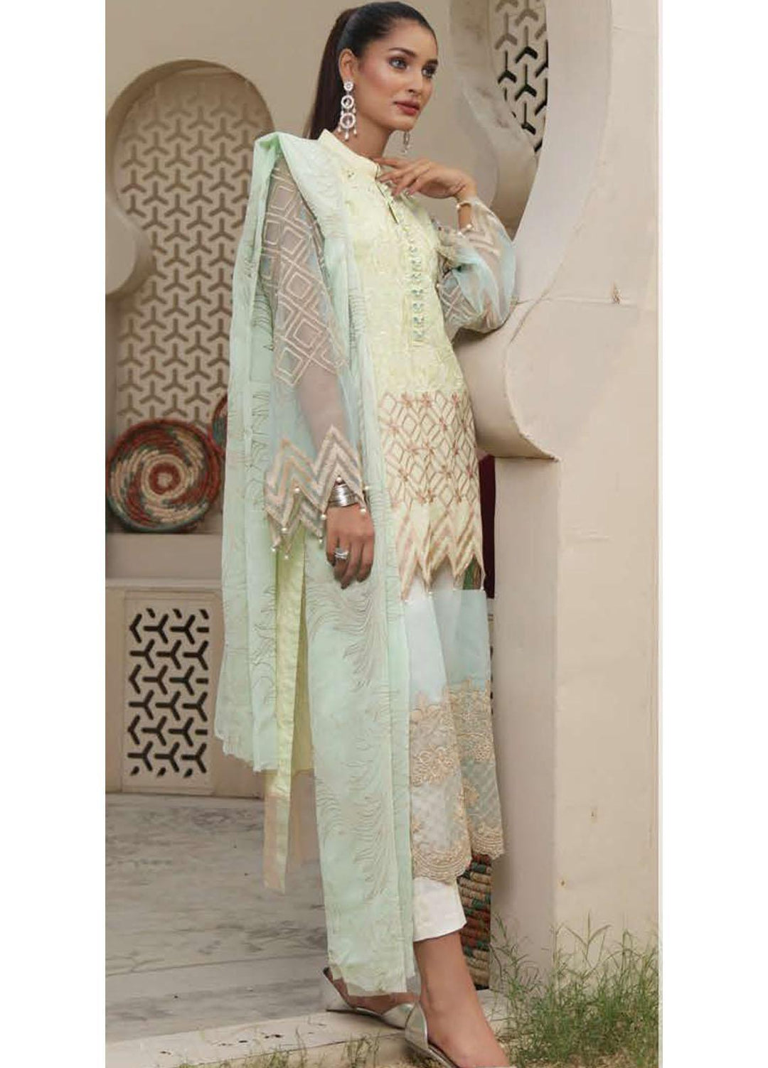 Marasim Embroidered Cotton Suits Unstitched 3 Piece MS21LW D-04 - Formals Collection
