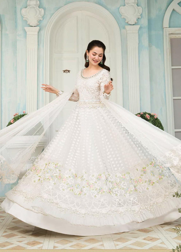 Maria B Embroidered Chiffon Suits Unstitched 3 Piece MB22C D3 - Luxury Collection