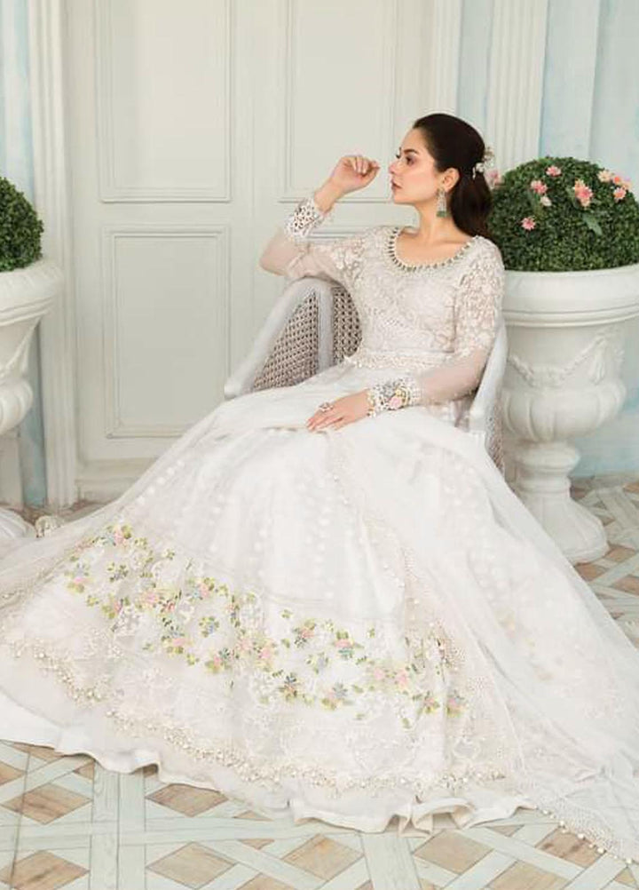 Maria B Embroidered Chiffon Suits Unstitched 3 Piece MB22C D3 - Luxury Collection