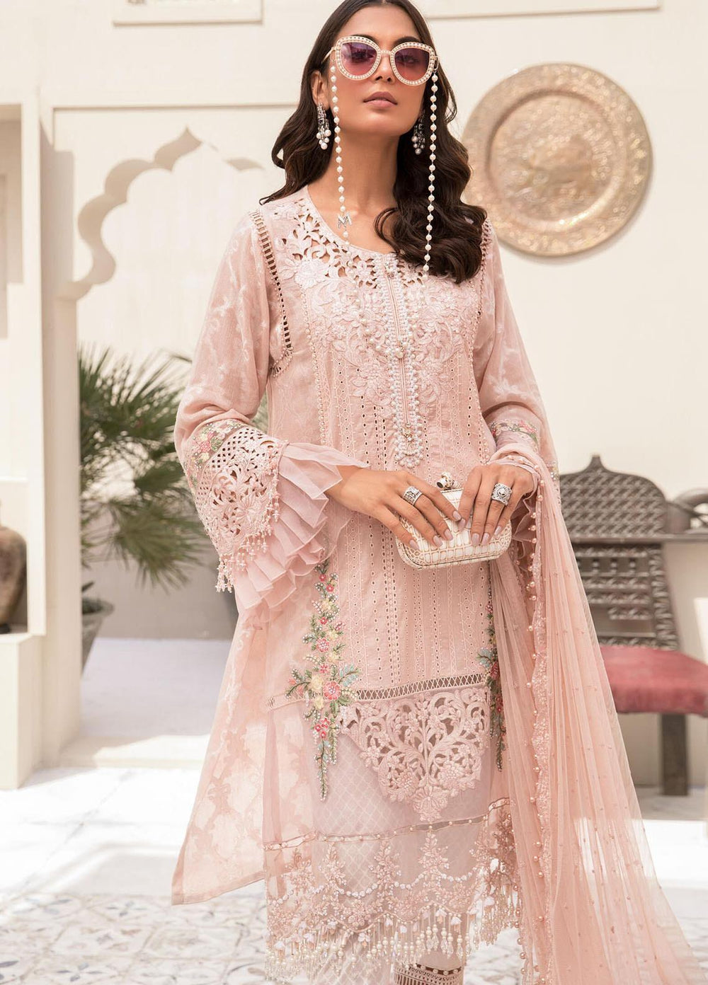 Maria B Embroidered Jacquard Suits Unstitched 3 Piece MB21EL D-06 - Festive Collection